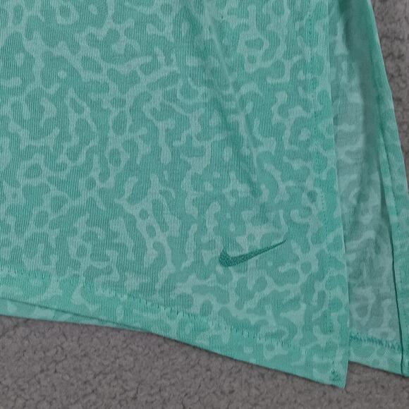 Nike Yoga Asymmetrical Tank Top Size Large / XL Mint Green Sleeveless Acid Wash - Picture 4 of 8